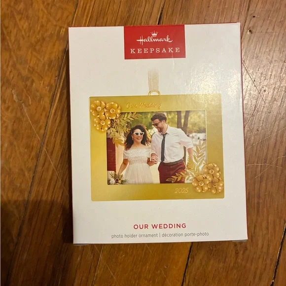 Hallmark Our Wedding 2025 Photo Frame Metal Ornament - Picture 1 of 3
